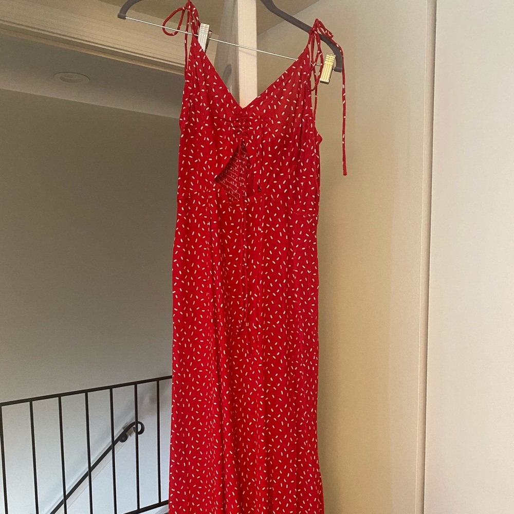 Orchid midi dress in hibiscus - Rue Stiic